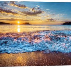 48x24” Beach Ocean Wall Art Canvas