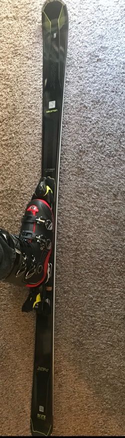 Salomon X-Max skis w/ integrated bindings & Salomon X Pro 80 boots
