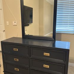 City Furniture Boys Navy Dresser And Mirror 