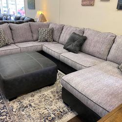 Bilgray Pewter RAF Sectional / couch 