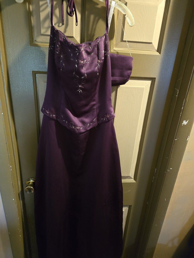 Prom Dress Purple Sz 8