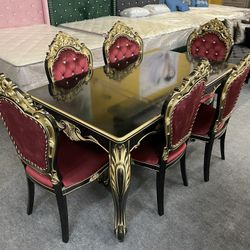 New In The Box 📦 Dining Table With 6 Chairs - Delivery And Financing Available 