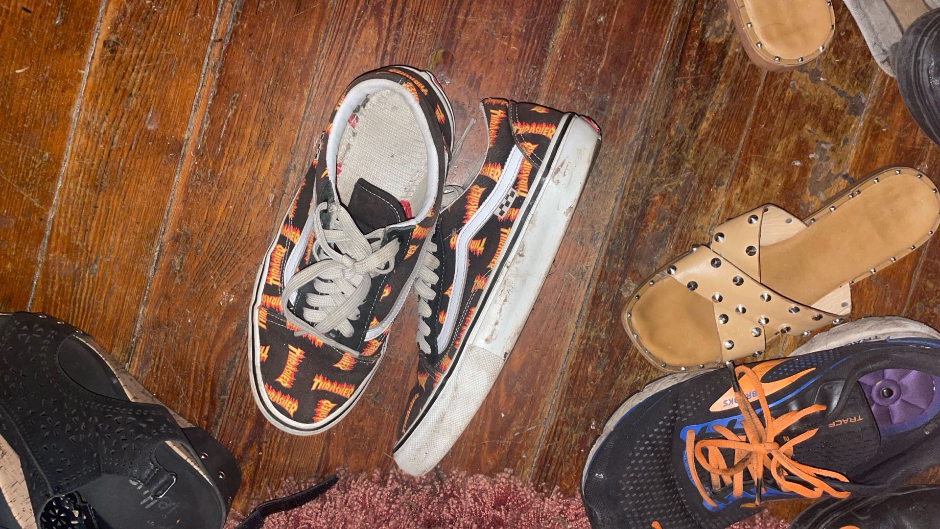 Vans X Thrasher Old Skool. Thrasher All Over Design.