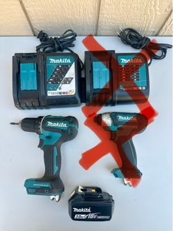 Makita 18V Brushless Drill Driver XFD13 W 18v 3.0 Ah Battery +  1 Charger Working