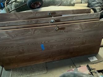 Used doors out of a mobile home