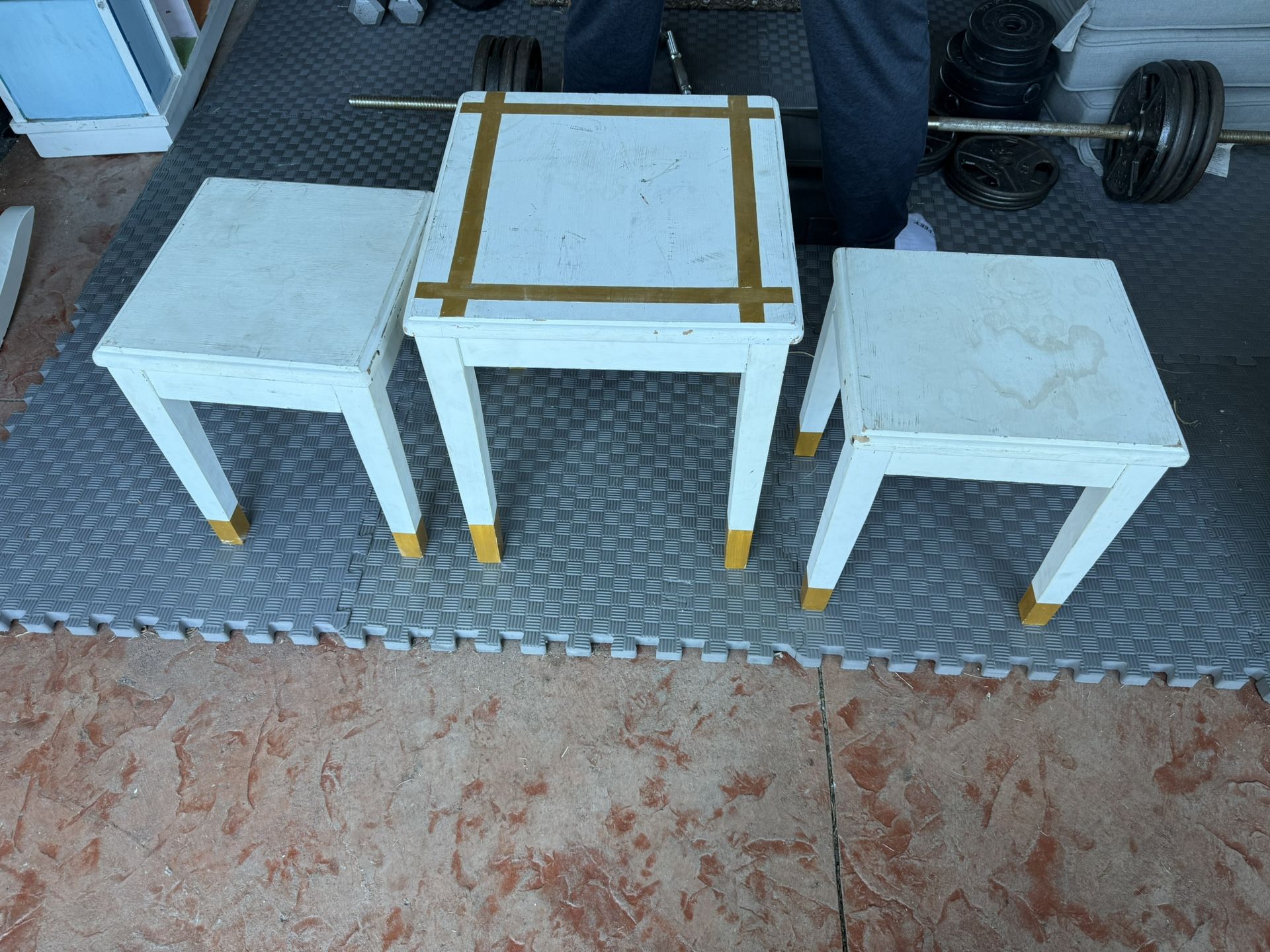 3 Wooden Tables