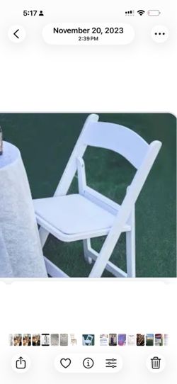 Resin chairs
