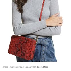 Michael Kors Women's Jet Set Travel EW Crossgrain Leather Crossbody Ba