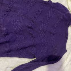 Royal purple sweater