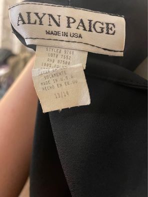 Size 13/14 Alyn Paige low cut floor length formal dress