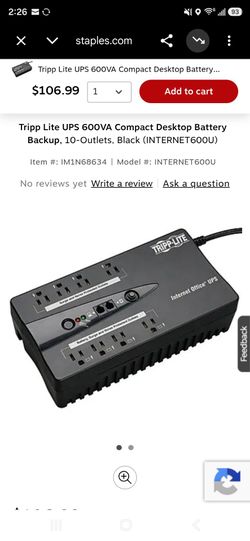 Desktop battery backup $40