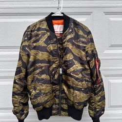Remove Before Flight Bomber Camo Jacket