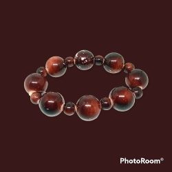 Faux Tiger Eye Stretch Bracelet 