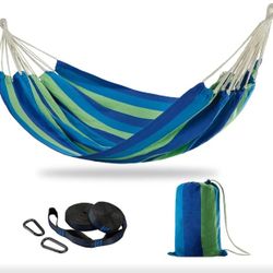  Double Hammock with Tree Straps,Extra Large 240x160cm,2 Persons Hammock for Backyard Patio Outdoor and Indoor,450lbs Weight Capacity,Soft Woven Cotto