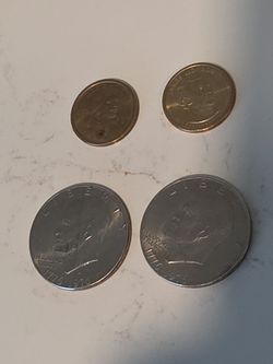 U.S. Coins 2 Bicentennial coins, 1 Sacagawea, 1 James Monroe
