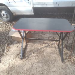 Black And Red Gaming Desk