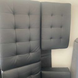 Black seating padding