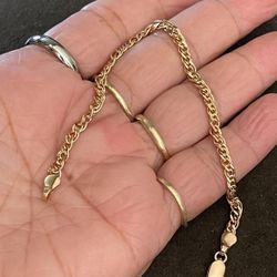 14k gold plated bracelet
