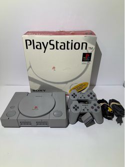 Sony PlayStation 1 PS1 SCPH-5501, With Original Box, 2 Controllers - Tested