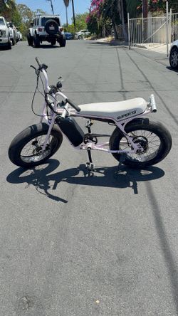 Damaged Super 73 pink Electric bike