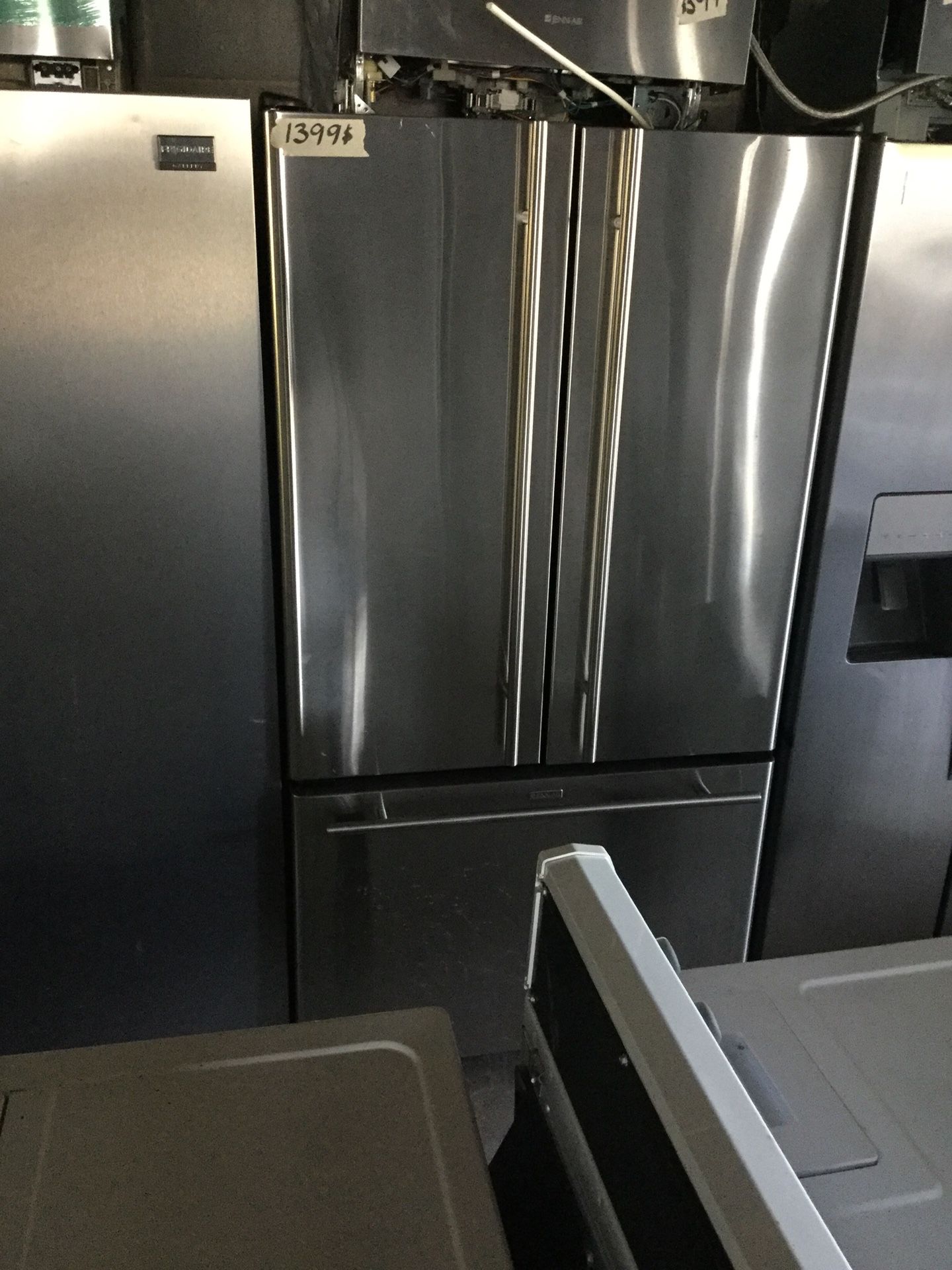 Jenn air stainless refrigerator/ ice and water/ delivery and install are available