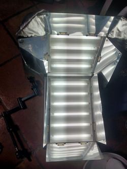 FFL-4832 Foldable Fluorescent Light, 2× FL-32 Foldable Fluorescent Lights for Studio Lighting, photography, growing.