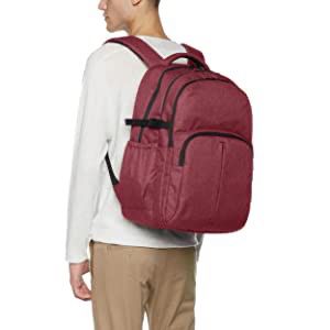 AmazonBasics Urban Laptop Backpack, 15 Inch Notebook Computer Sleeve, Grey