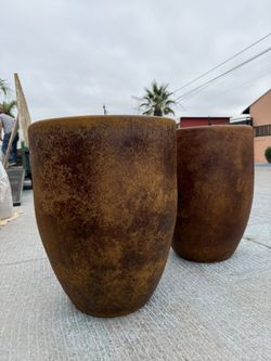 Terracotta Clay Pots 23” Tall ($75-$85 Each)