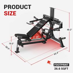 🟢 3-in-1 Bench Press Shoulder Press Machine V7
