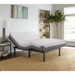 Queen Size Memory Foam Bed With Adjustable Base