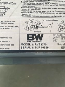 BW fifth wheel hitch