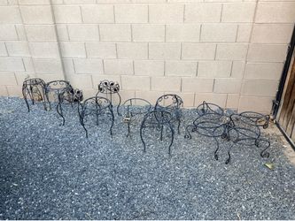 Decorative Metal Plant Stands – Multiple Sizes Available – Garden & Patio Décor