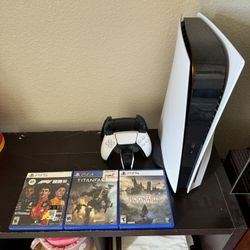 PlayStation 5 Console 3 Games, Plus accessories. 