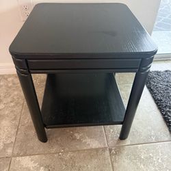 Black side table