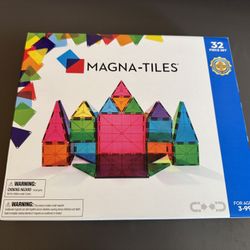 MAGNA-TILES Classic 32-Piece Magnetic Construction Set,