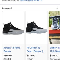 Jordan 12 Retro Barons 