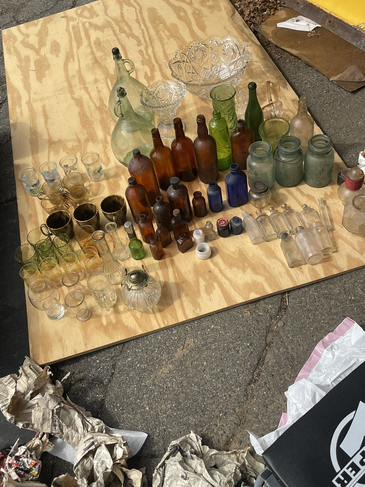 Antique Glass Lot From 1765 To 1900’s