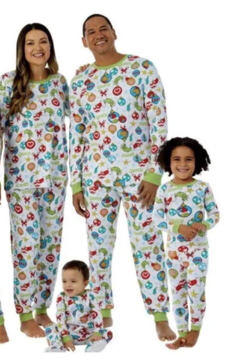 Grinch Pajamas Family XL medium 5T