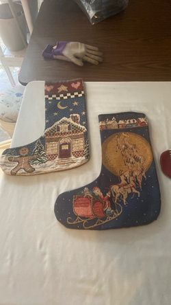 Tapestry Christmas Stockings Set of 2