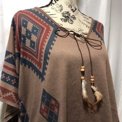 Julie’s Closet Pancho Style Top