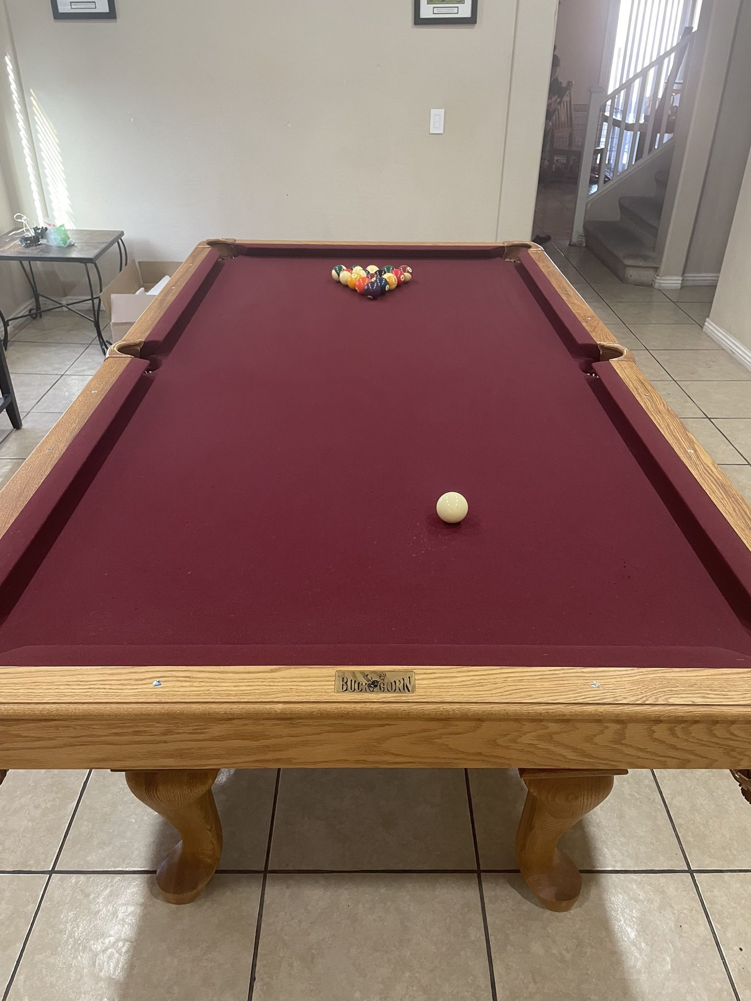 8 Ft Buckhorn Pool Table