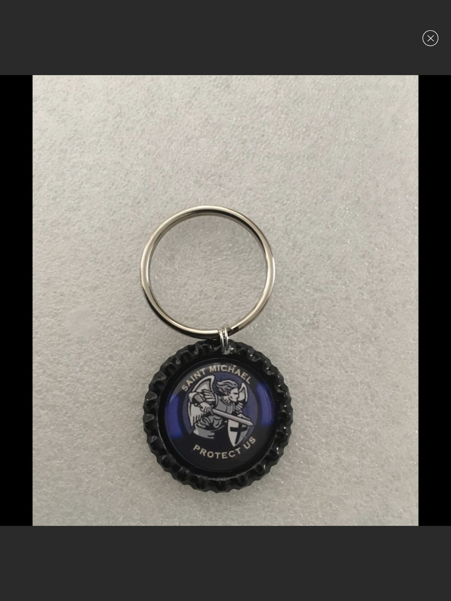 Saint Michael keychain