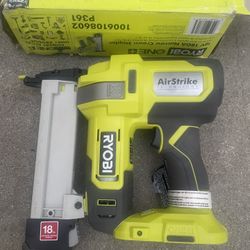 RYOBI ONE+ 18V 18-Gauge Cordless AirStrike Narrow Crown Stapler (Tool Only)