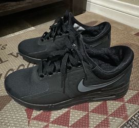 Nike Black Sneakers with Gray Swoosh