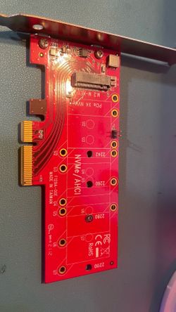 M.2 NVME - Pcie expansion card