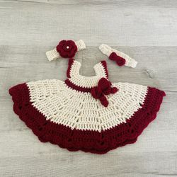 Crochet set dress