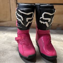 Kids Fox Motocross Boots Size Y3