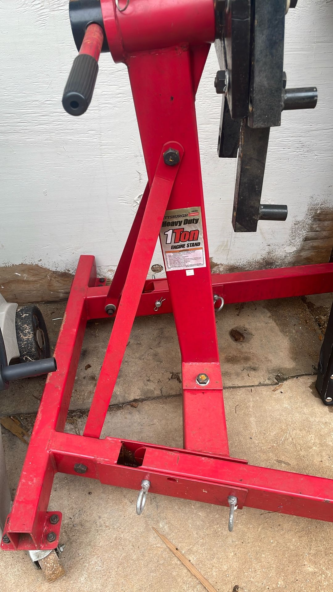 “NEW 1 TON HEAVY DUTY ENGINE STAND, NEVER USED”