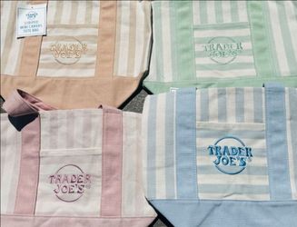 New Trader Joe's Mini tote with stripes