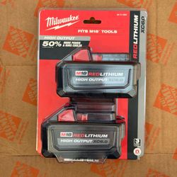 Milwaukee M18 High Output 6.0 Batteries 2-Pack